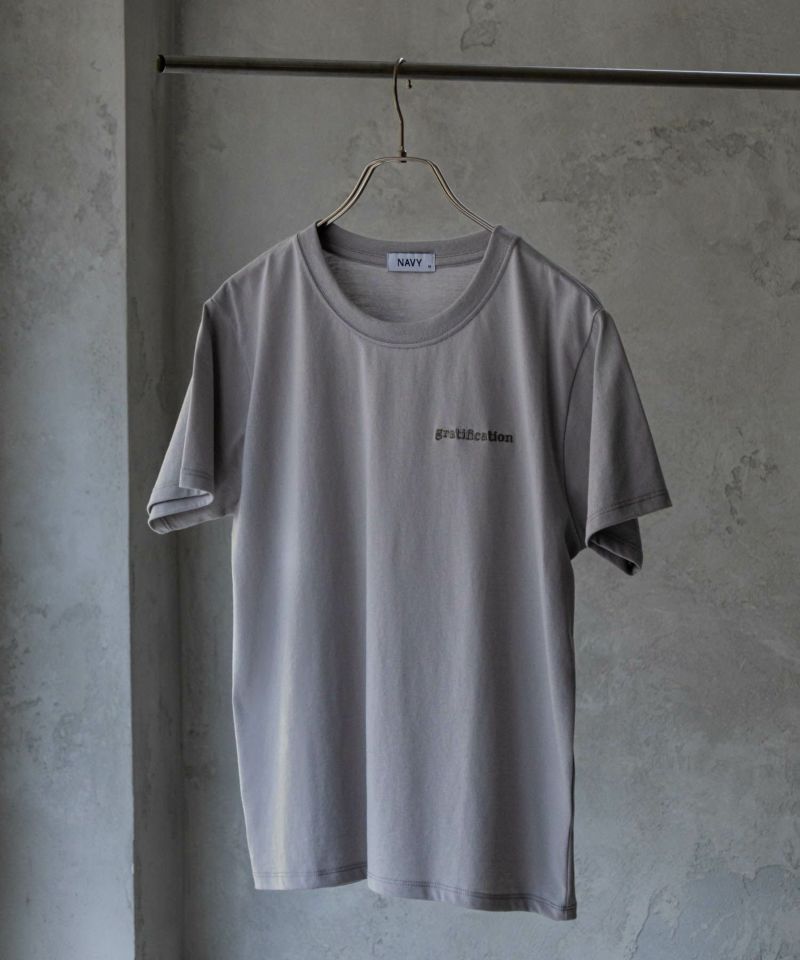 NAVY  刺繍Tシャツ レディース メール便 対応商品商品画像-2