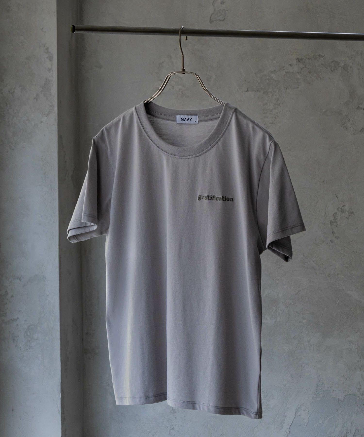 NAVY  刺繍Tシャツ レディース メール便 対応商品商品画像-2