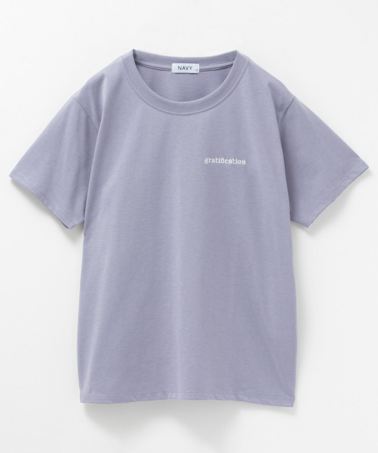 NAVY  刺繍Tシャツ レディース メール便 対応商品商品画像-7