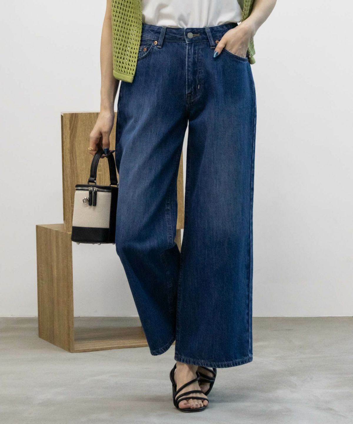 EDWIN essentials ローウエストワイドパンツ レディース