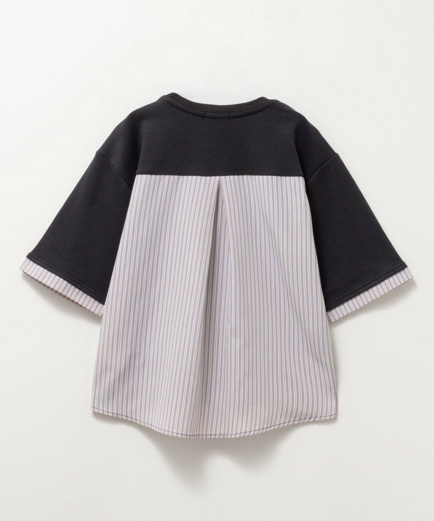 NAVY ポンチ素材 布帛切替えプルオーバー キッズ メール便 対応商品商品画像-4