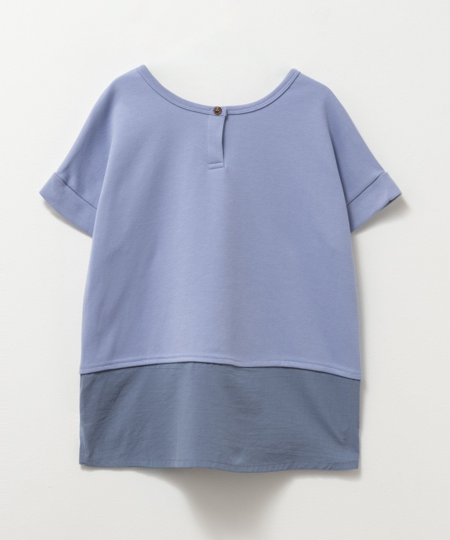 NAVY  ポンチ素材 2WAYチュニック キッズ メール便 対応商品商品画像-2