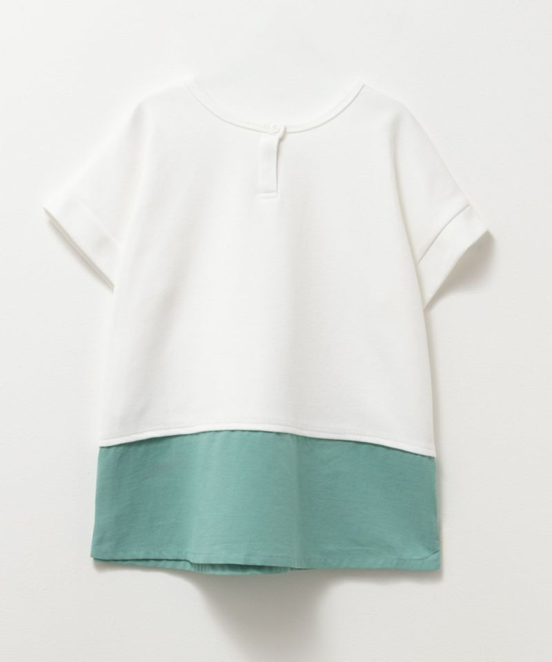 NAVY  ポンチ素材 2WAYチュニック キッズ メール便 対応商品商品画像-4