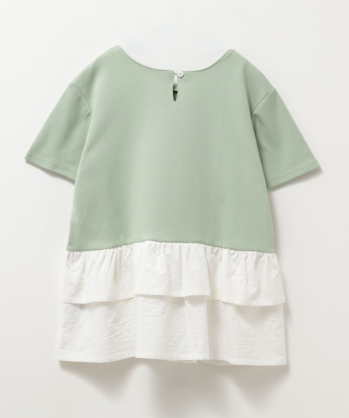 NAVY ポンチ素材 フェイクレイヤードチュニック キッズ ネコポス 対応商品