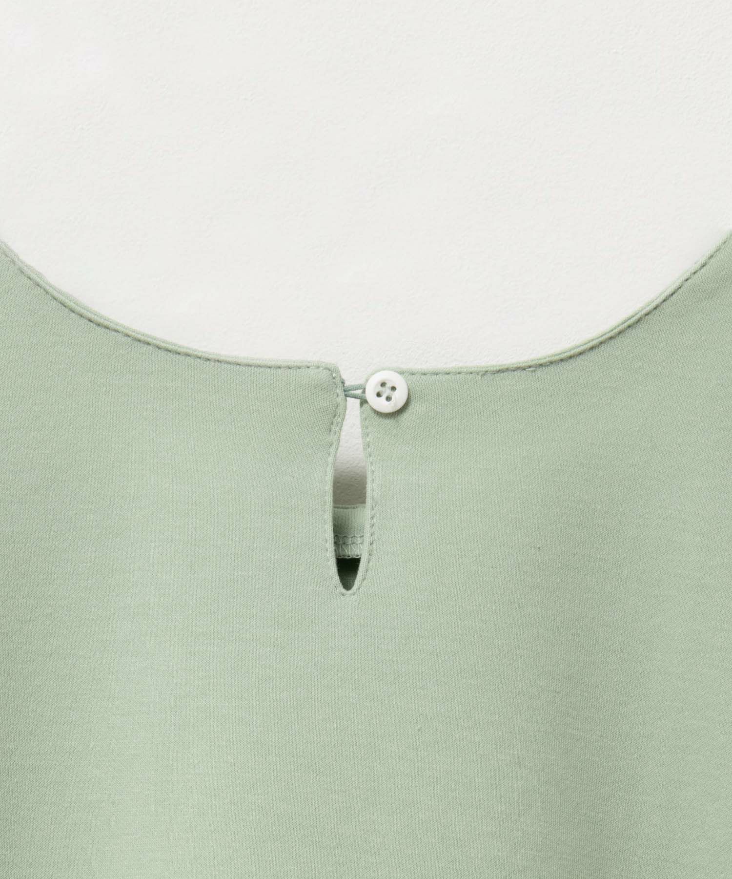 NAVY ポンチ素材 フェイクレイヤードチュニック キッズ メール便 対応商品商品画像-7