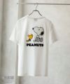 PEANUTS SNOOPY サガラ刺繍Tシャツ メンズ ネコポス 対応商品