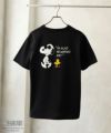 PEANUTS SNOOPY サガラ刺繍Tシャツ メンズ ネコポス 対応商品