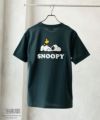 PEANUTS SNOOPY サガラ刺繍Tシャツ メンズ ネコポス 対応商品