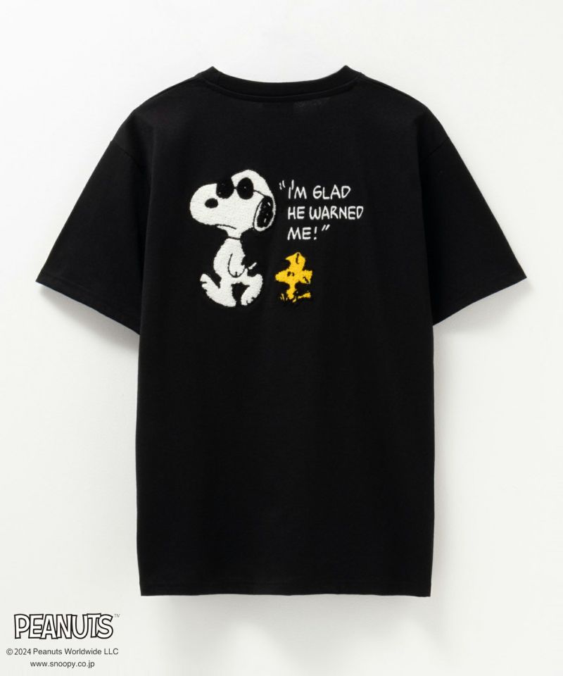 PEANUTS SNOOPY サガラ刺繍Tシャツ メンズ