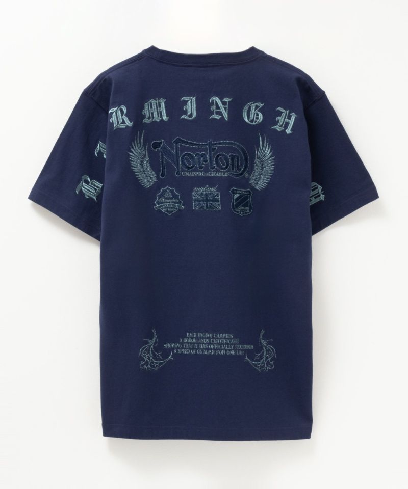 Norton ラメ刺繍マックスTシャツ メンズ