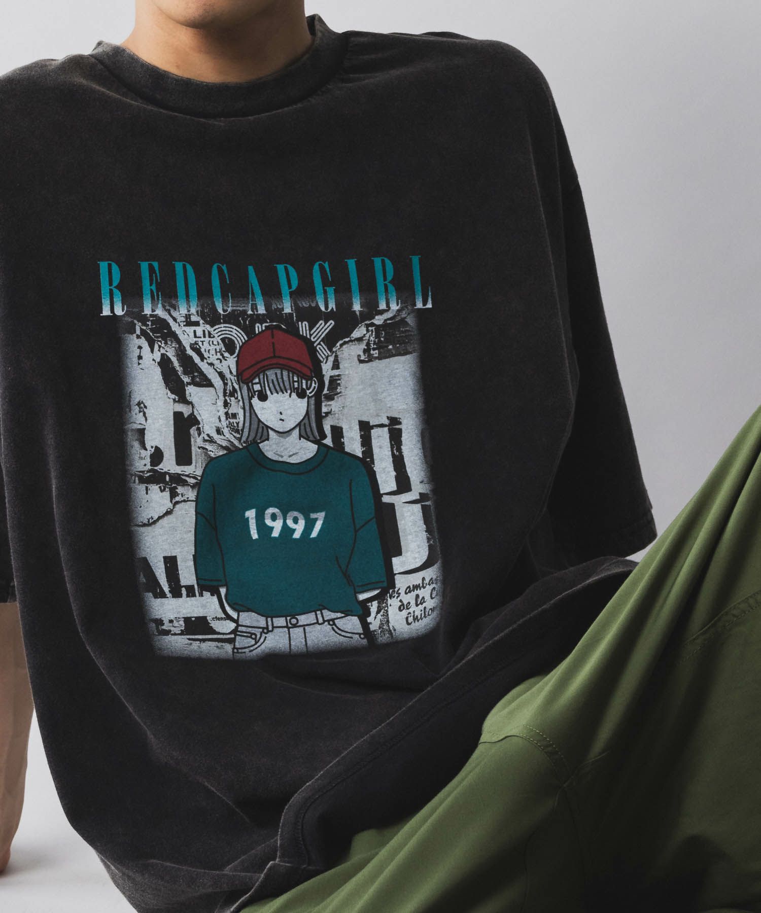 【オンラインストア限定】RED CAP GIRL スノーウォッシュ加工Tシャツ メンズ メール便 対応商品商品画像-13