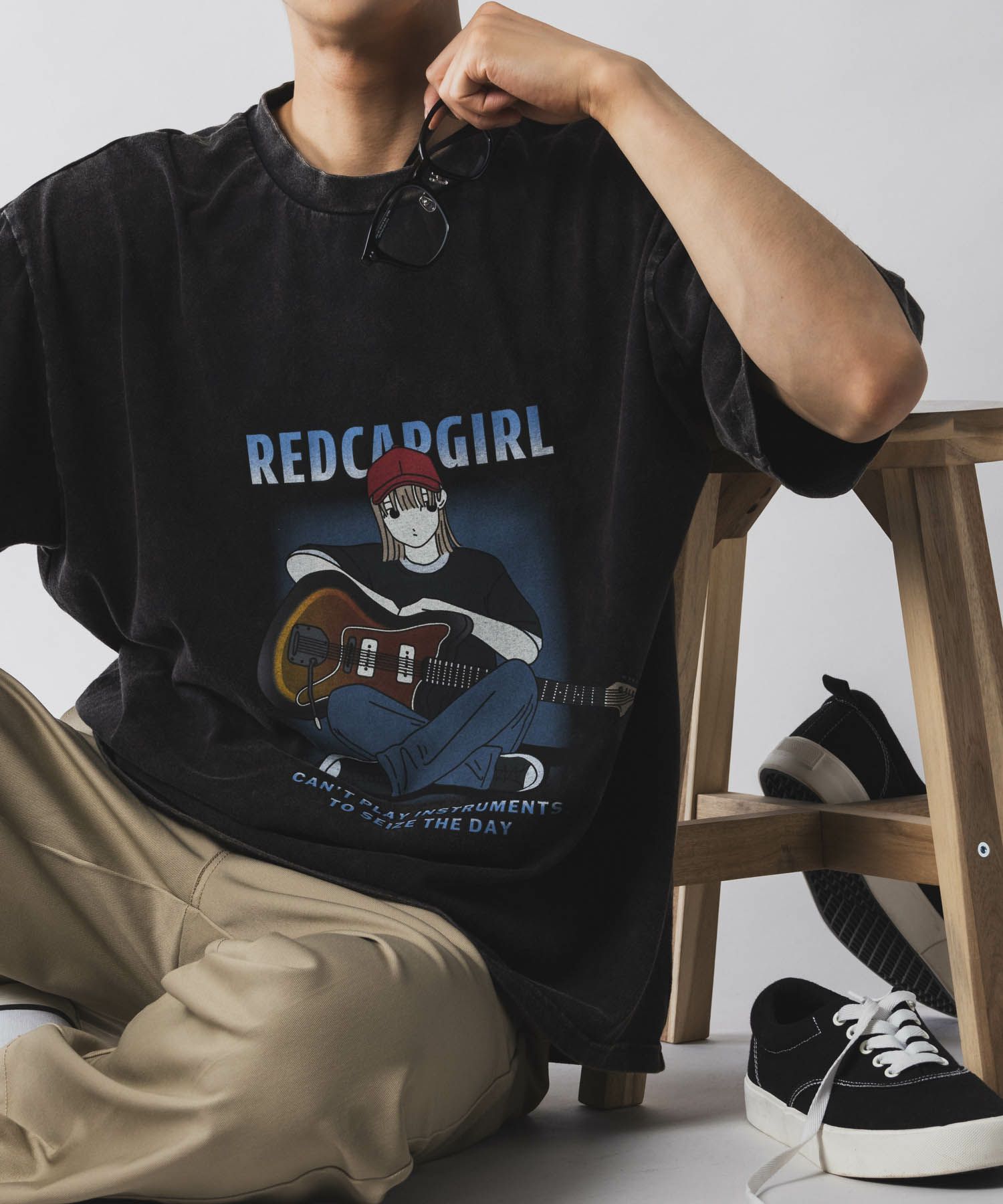 【オンラインストア限定】RED CAP GIRL スノーウォッシュ加工Tシャツ メンズ メール便 対応商品商品画像-15