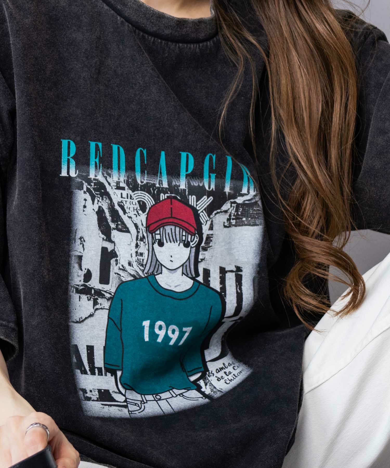 【オンラインストア限定】RED CAP GIRL スノーウォッシュ加工Tシャツ メンズ メール便 対応商品商品画像-18