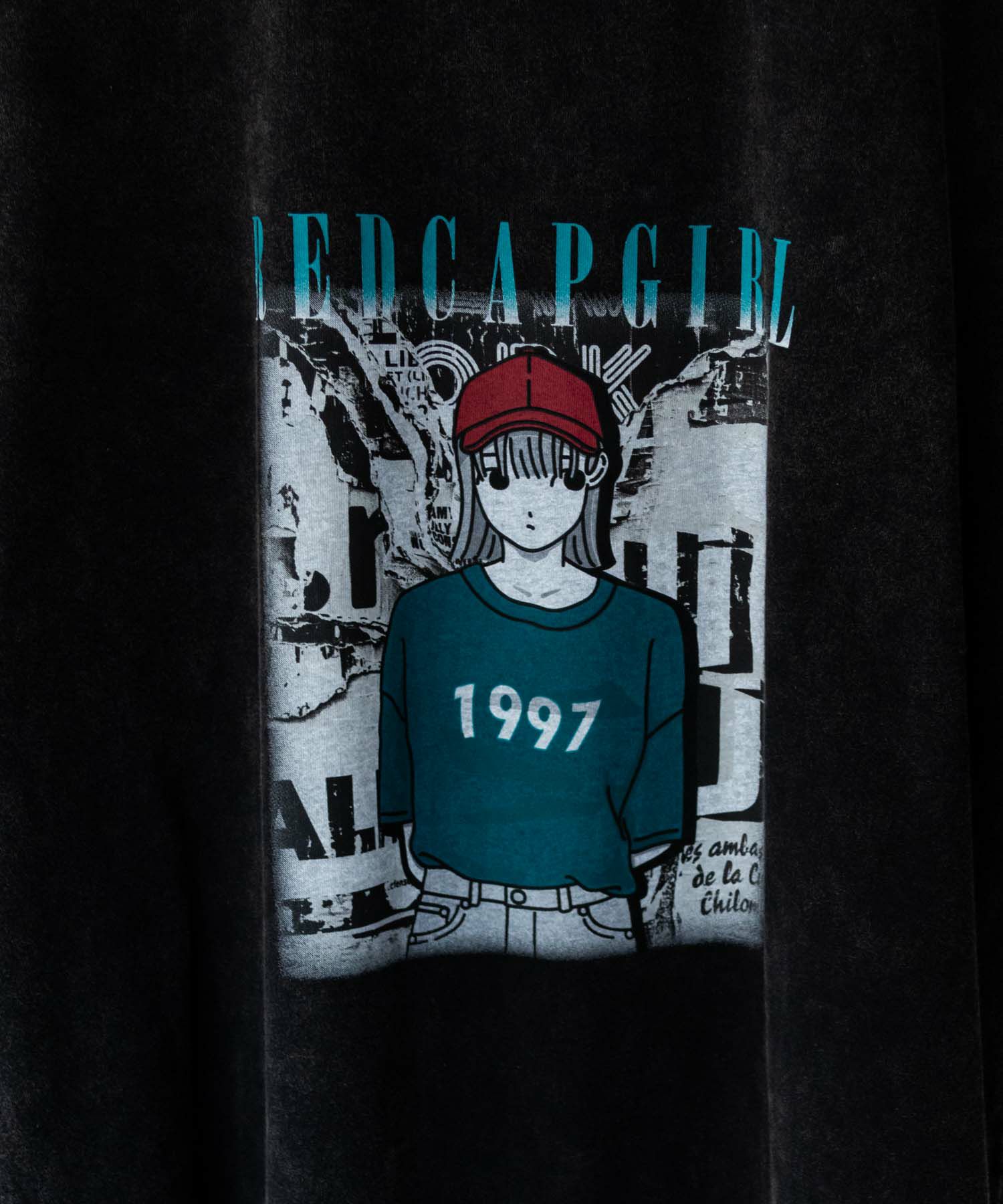 RED CAP GIRL スノーウォッシュ加工Tシャツ メンズ ネコポス 対応商品