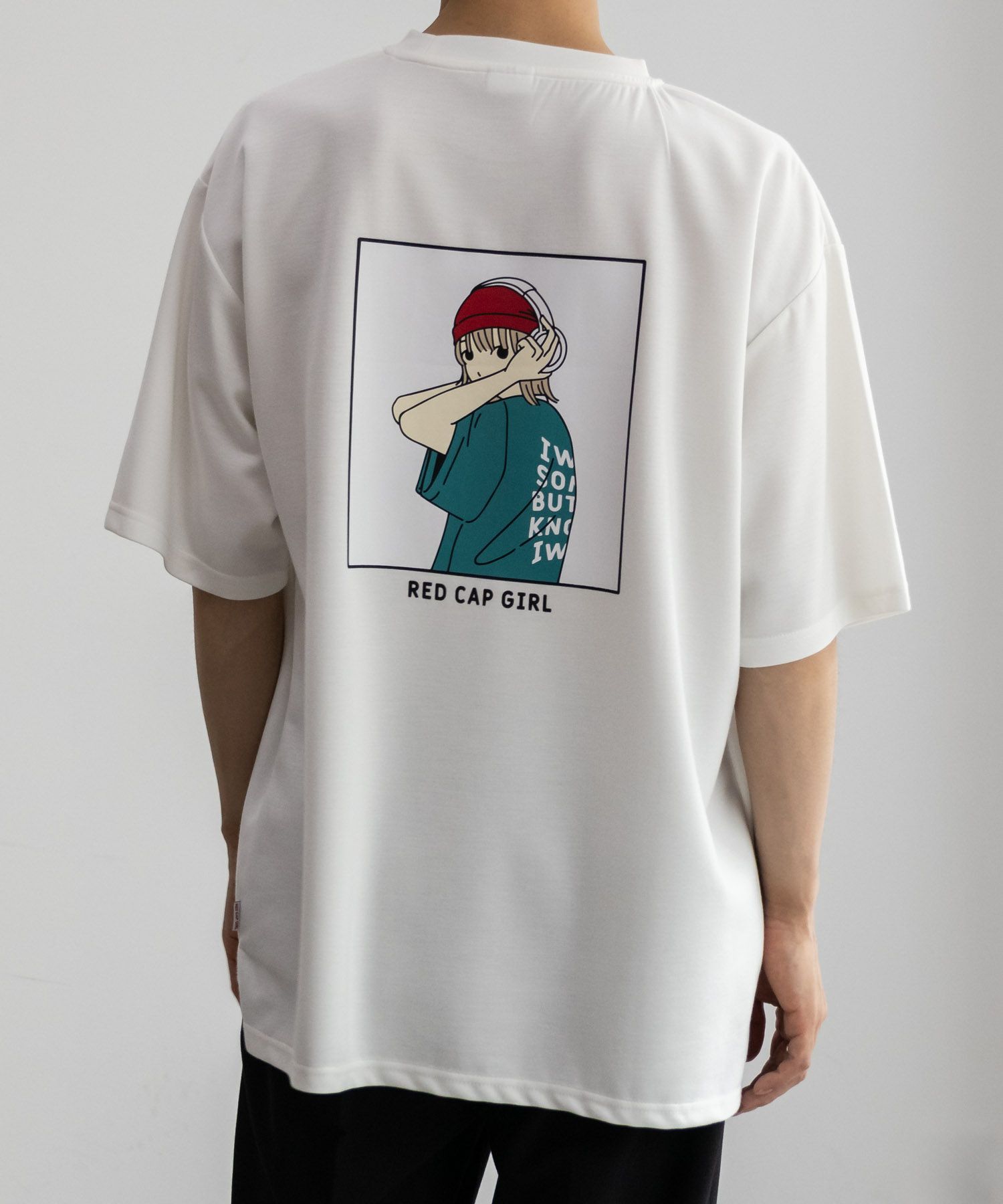 【オンラインストア限定】RED CAP GIRL  ポンチ素材 バックプリントTシャツ メンズ メール便 対応商品商品画像-10