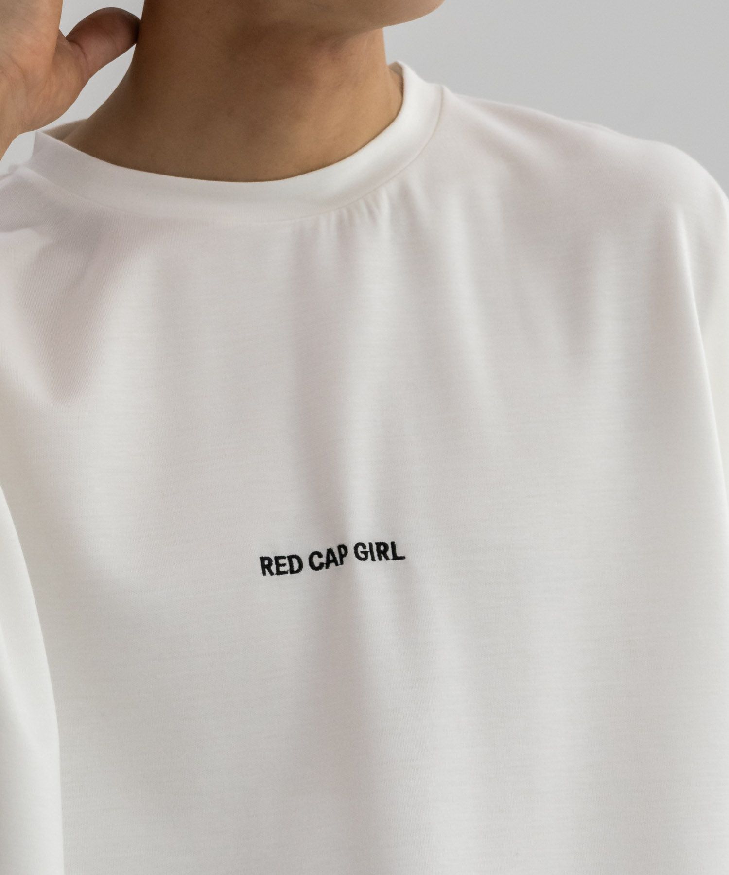 【オンラインストア限定】RED CAP GIRL  ポンチ素材 バックプリントTシャツ メンズ メール便 対応商品商品画像-11
