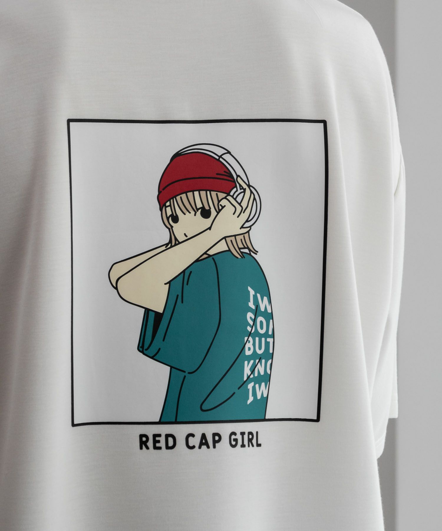 【オンラインストア限定】RED CAP GIRL  ポンチ素材 バックプリントTシャツ メンズ メール便 対応商品商品画像-12