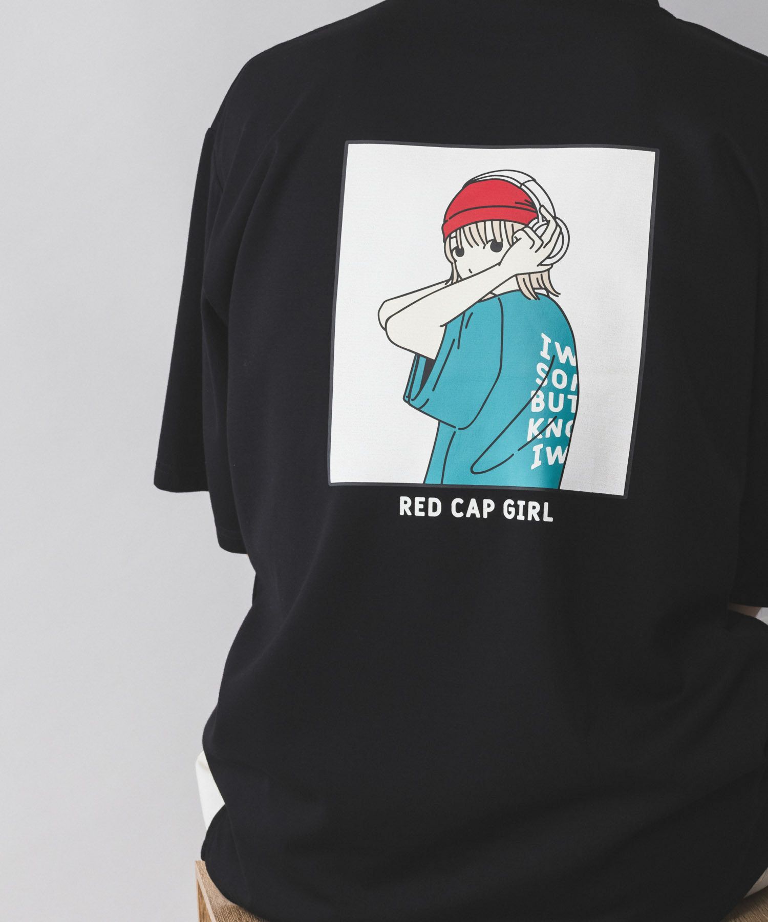 【オンラインストア限定】RED CAP GIRL  ポンチ素材 バックプリントTシャツ メンズ メール便 対応商品商品画像-22