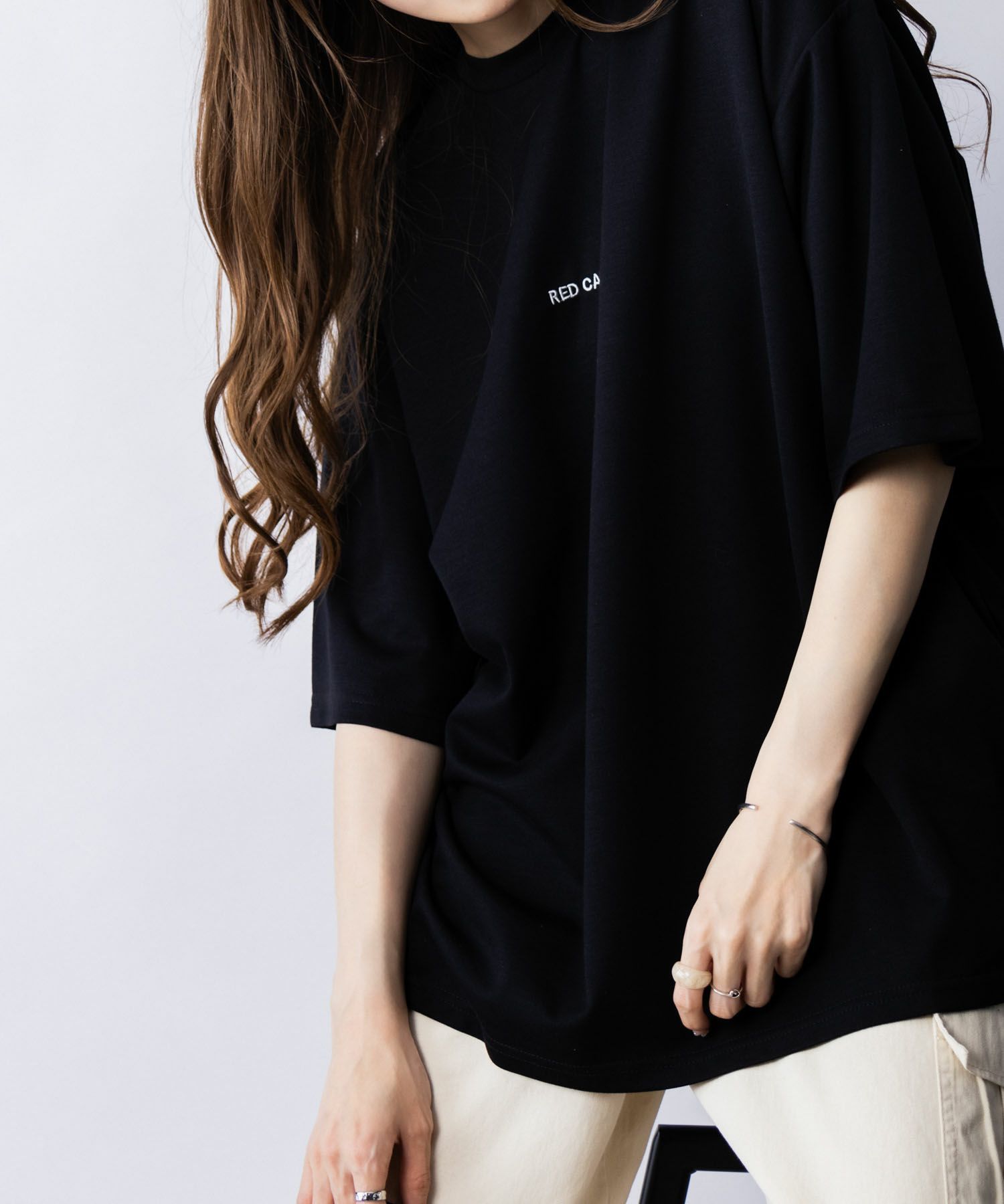 【オンラインストア限定】RED CAP GIRL  ポンチ素材 バックプリントTシャツ メンズ メール便 対応商品商品画像-31