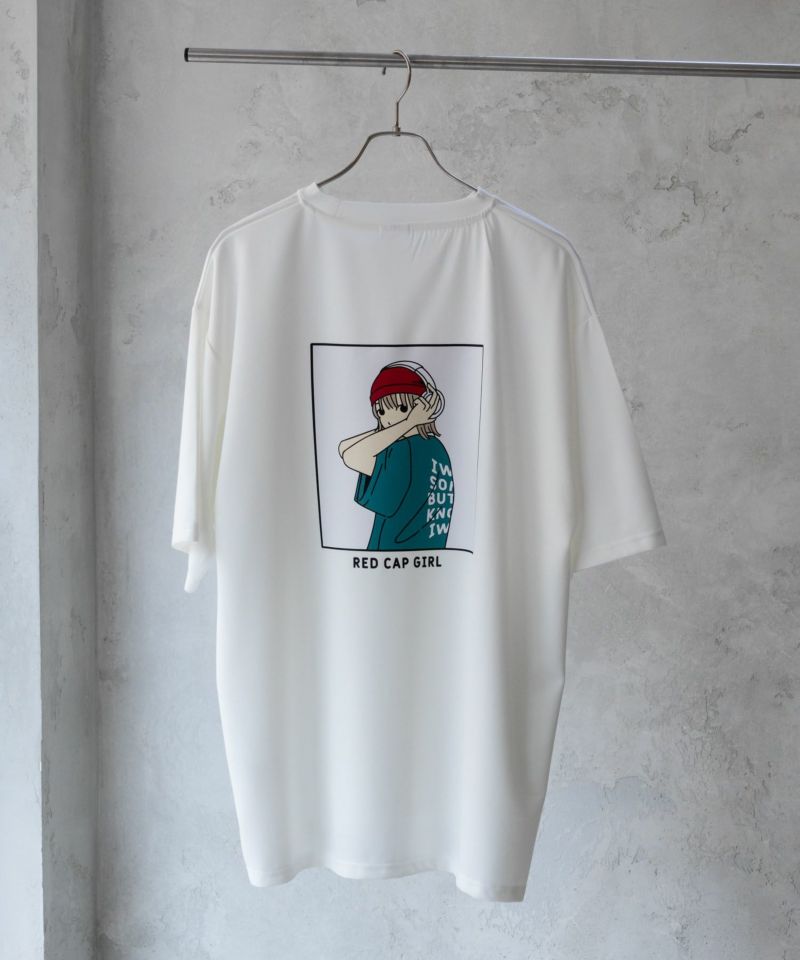 【オンラインストア限定】RED CAP GIRL  ポンチ素材 バックプリントTシャツ メンズ メール便 対応商品商品画像-33