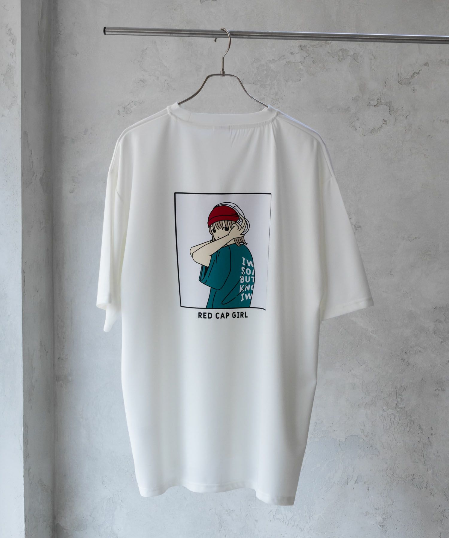 【オンラインストア限定】RED CAP GIRL ポンチ素材 バックプリントTシャツ メンズ メール便 対応商品商品画像-33