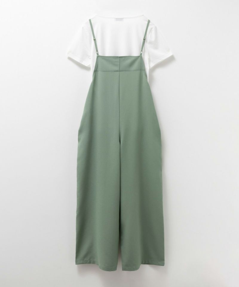 NAVY  麻ライクサロペットアンサンブル レディース商品画像-14