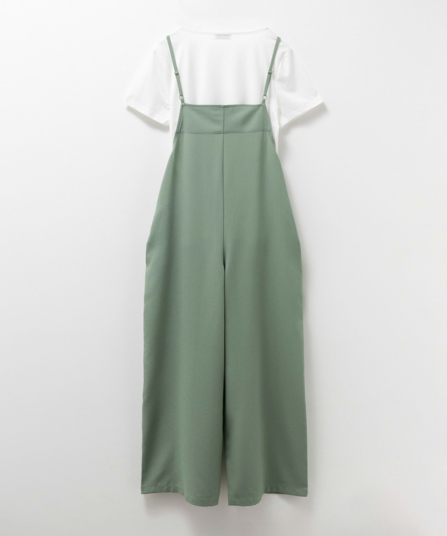 NAVY 麻ライクサロペットアンサンブル レディース