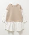 NAVY ポンチ素材 ベストチュニック キッズ