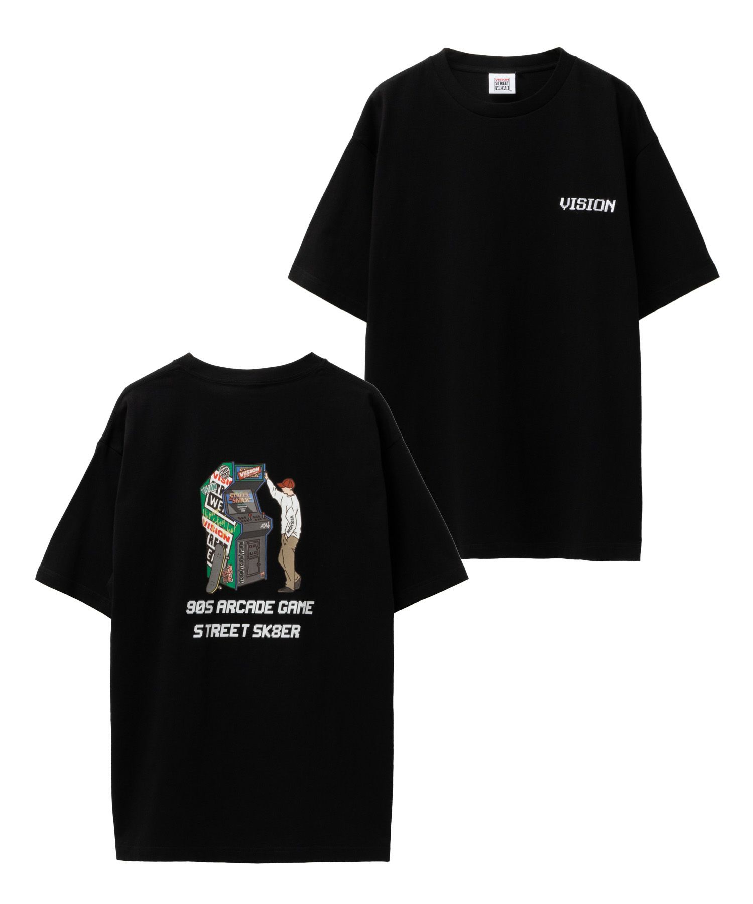 【オンラインストア限定】VISION STREET WEAR  アーケードゲームプリントTシャツ メンズ メール便 対応商品商品サムネイル-1