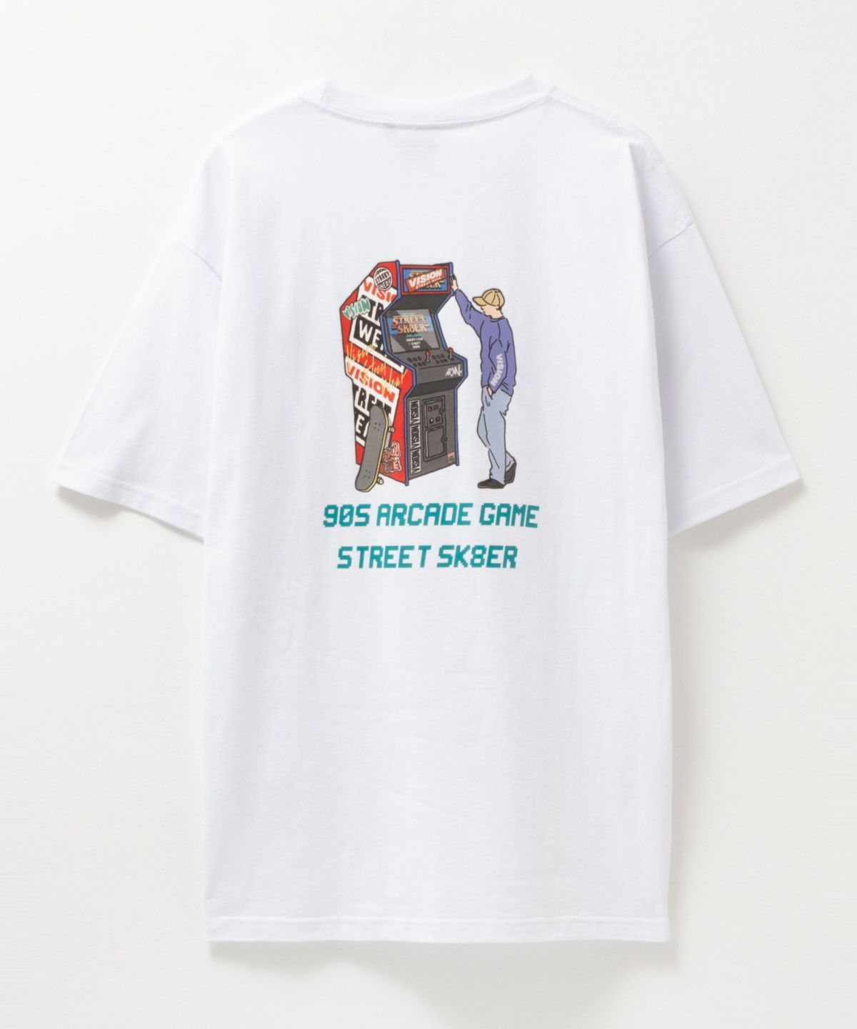 VISION STREET WEAR アーケードゲームプリントTシャツ メンズ ネコポス 対応商品