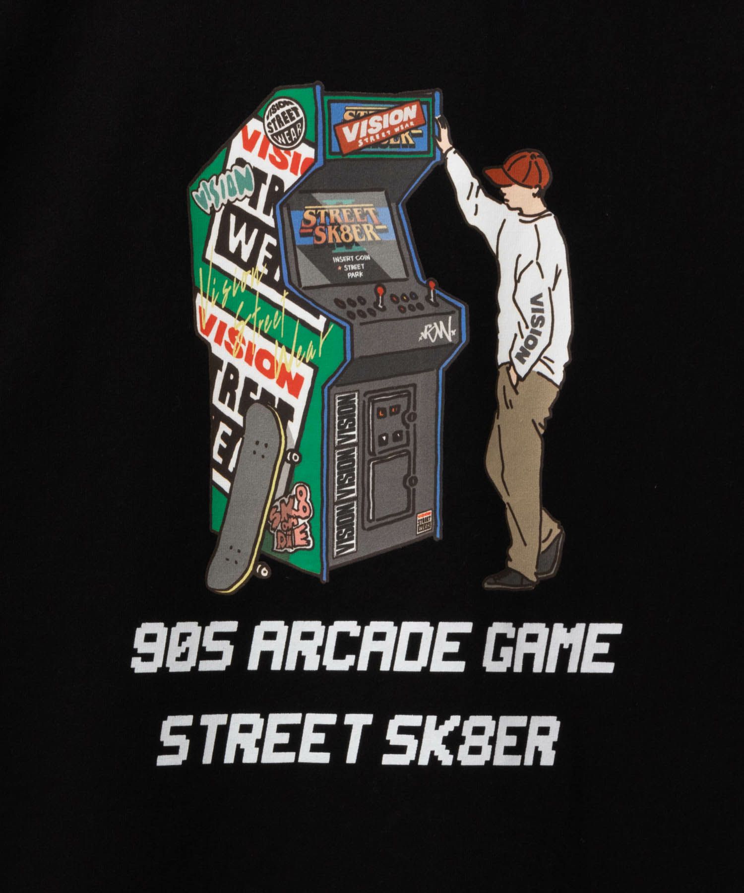 【オンラインストア限定】VISION STREET WEAR  アーケードゲームプリントTシャツ メンズ メール便 対応商品商品サムネイル-15