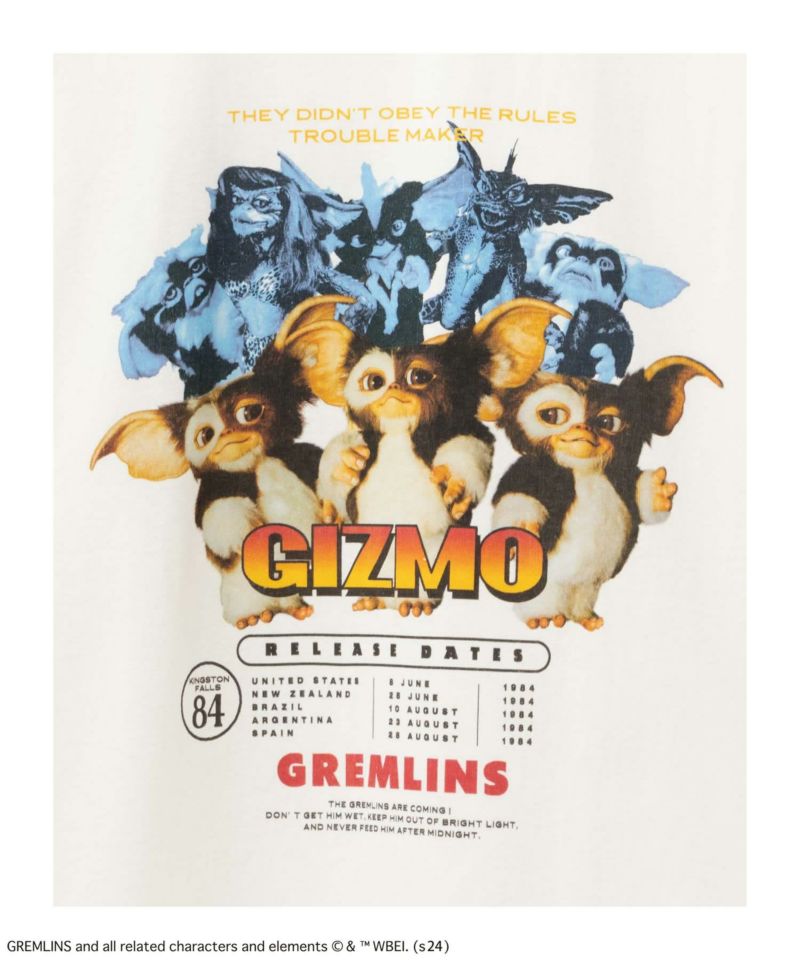 GREMLINS ツアーポスターTシャツ メンズ