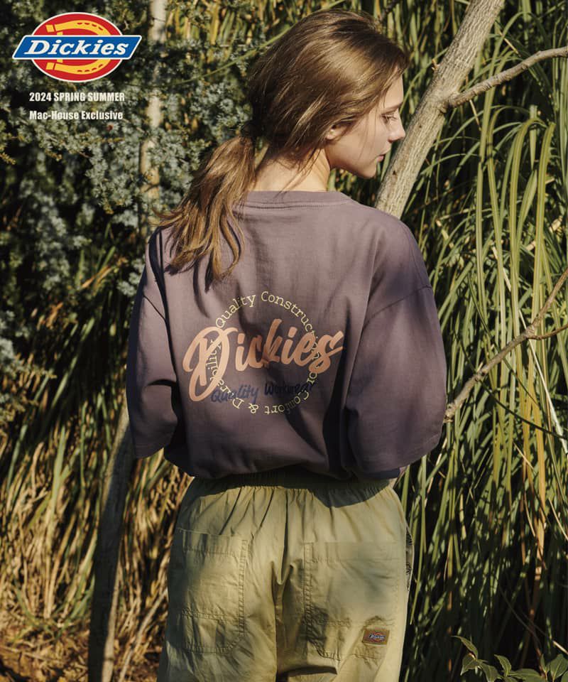 Dickies 切替えルーズシルエットTシャツ レディース