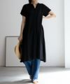 Howdy Marie インドファブリック キーネックワンピース レディース