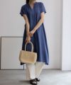 Howdy Marie インドファブリック キーネックワンピース レディース