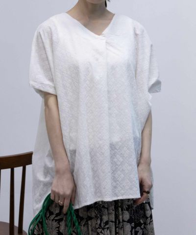Howdy Marie  インドファブリック 刺繍ブラウス レディース