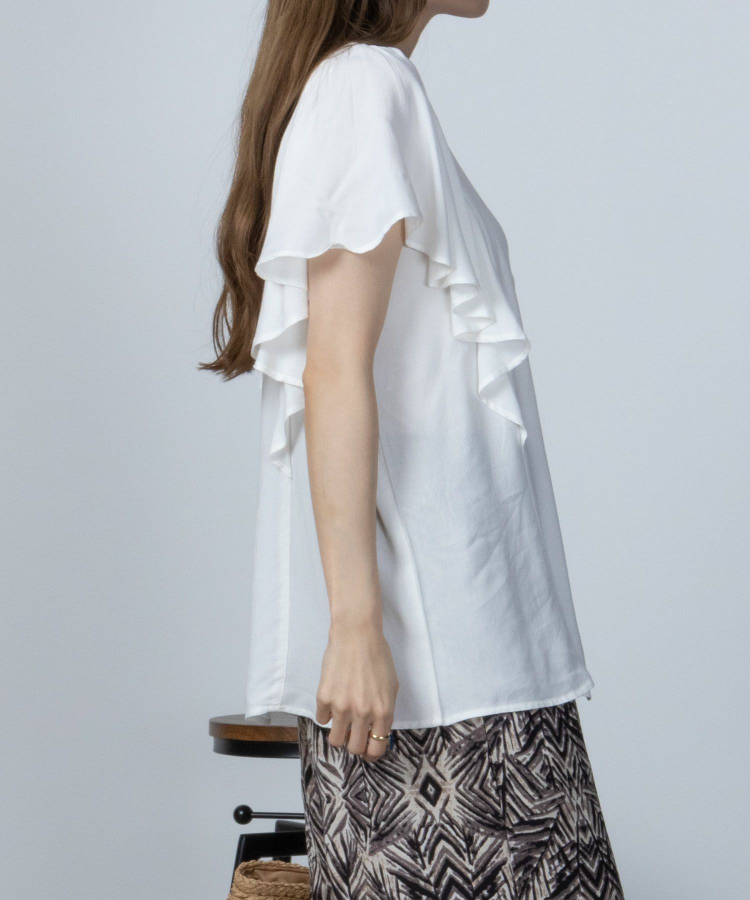 Howdy Marie  インドファブリック 袖フレアシャツ レディース商品画像-7