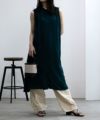 Howdy Marie インドファブリック 肩シャーリングワンピース レディース