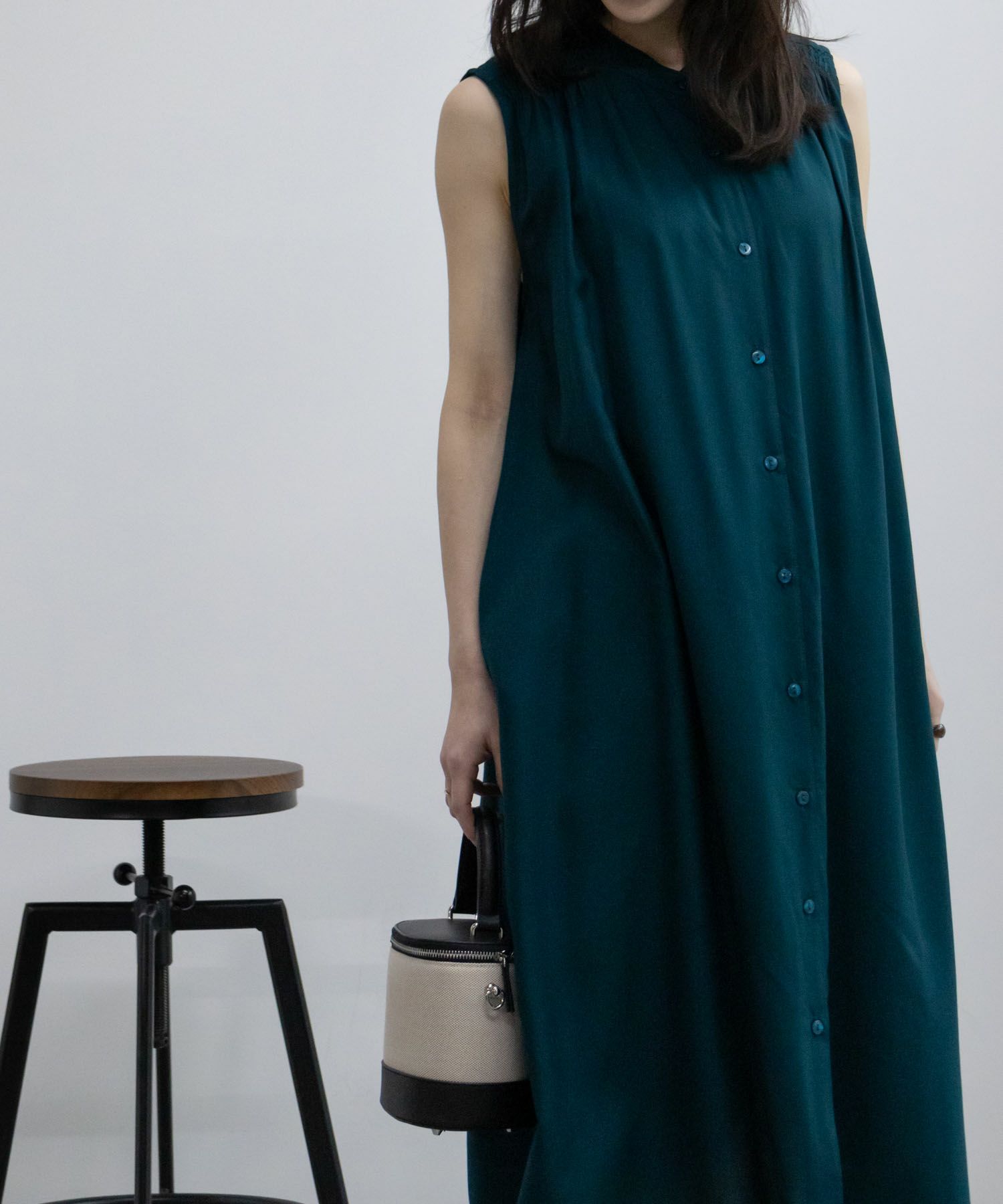 Howdy Marie インドファブリック 肩シャーリングワンピース レディース商品サムネイル-4