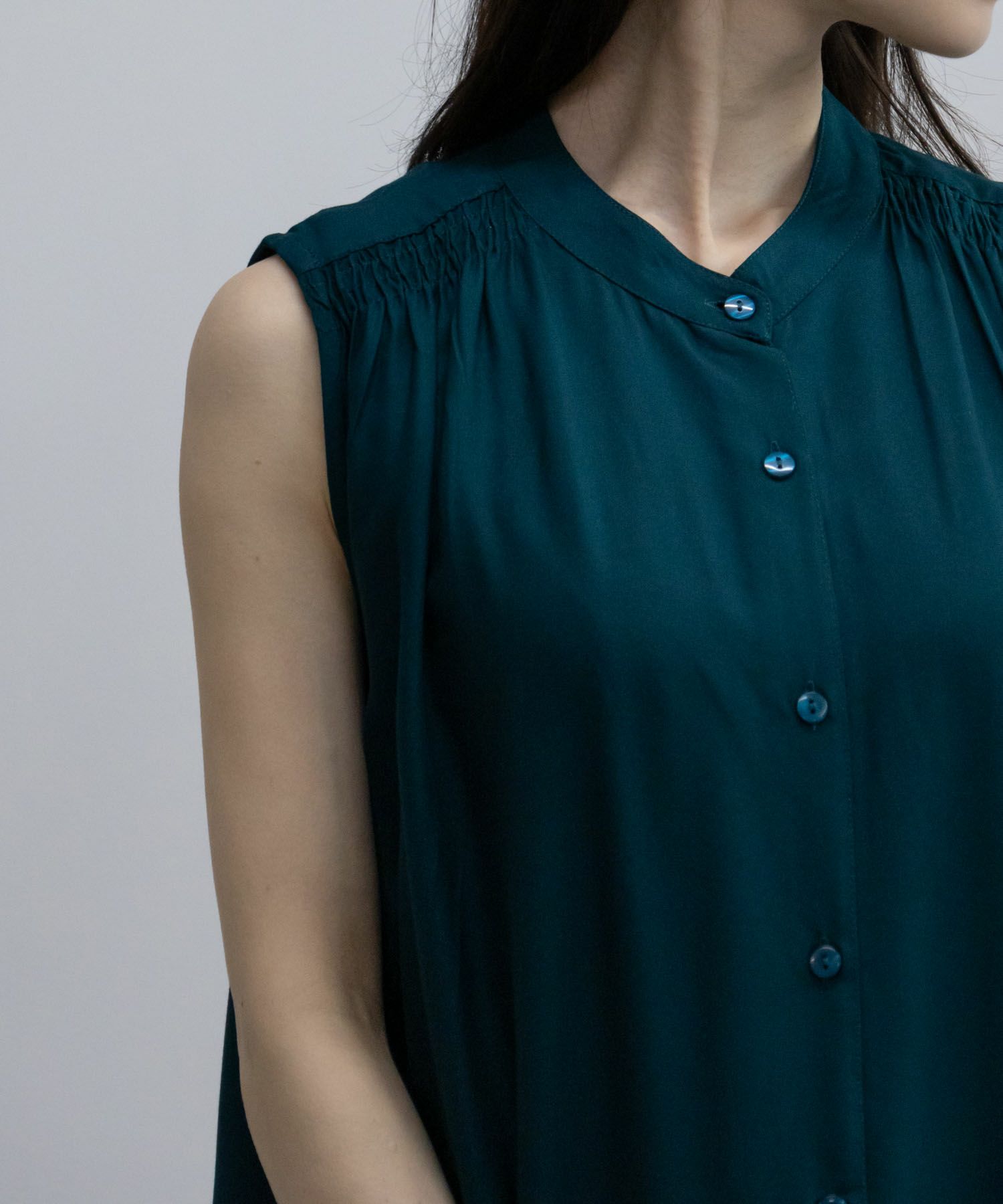 Howdy Marie インドファブリック 肩シャーリングワンピース レディース商品画像-9