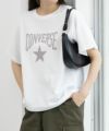 CONVERSE ポンチ素材 スタープリントTシャツ レディース ネコポス 対応商品