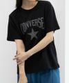 CONVERSE ポンチ素材 スタープリントTシャツ レディース ネコポス 対応商品