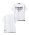T-GRAPHICS 裾フェイクレイヤードロゴ半袖Tシャツ キッズ ネコポス 対応商品