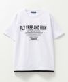 T-GRAPHICS 裾フェイクレイヤードロゴ半袖Tシャツ キッズ ネコポス 対応商品