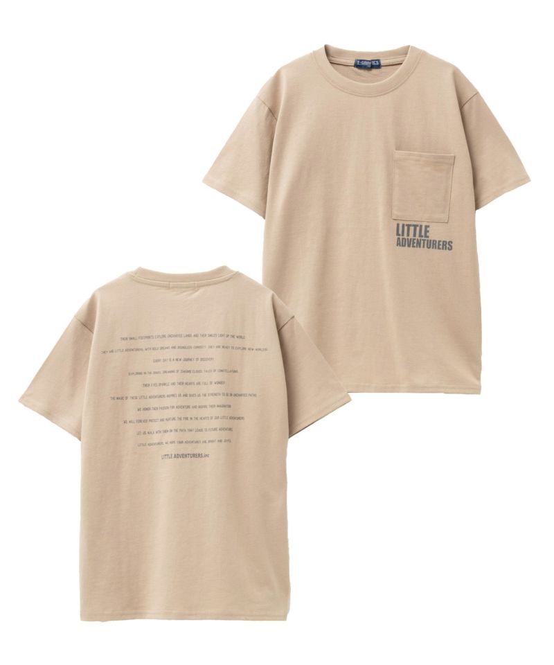 T-GRAPHICS  ポケット付きショートスリーブTシャツ キッズ ネコポス 対応商品商品画像-2