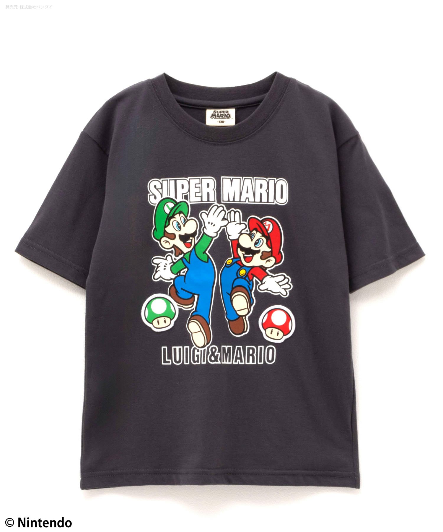 スーパーマリオ プリントTシャツ キッズ メール便 対応商品商品画像-1