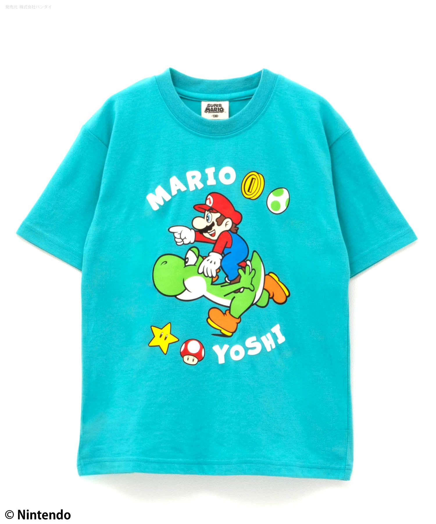 スーパーマリオ プリントTシャツ キッズ メール便 対応商品商品画像-5