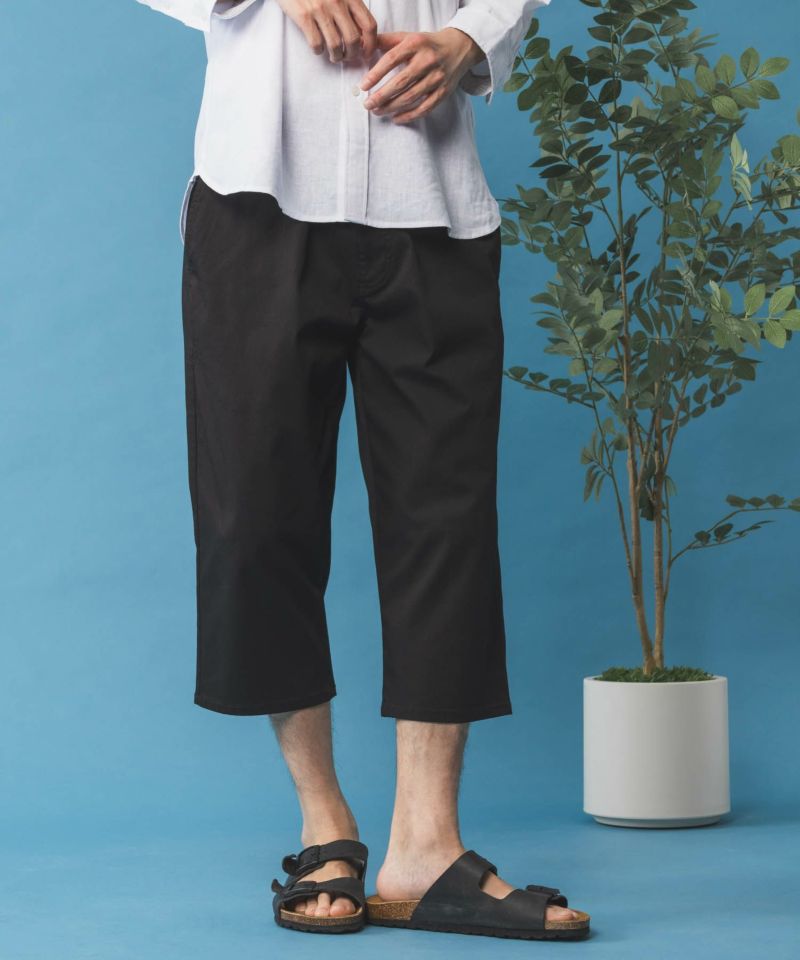 NAVY SARARI  裏メッシュドビーCOOLクロップドパンツ メンズ商品画像-2