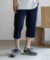 NAVY SARARI 裏メッシュドビーCOOLクロップドパンツ メンズ