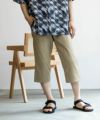 NAVY SARARI 裏メッシュドビーCOOLクロップドパンツ メンズ